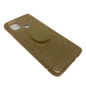 Capinha De Celular Para Xiaomi Redmi 9c  Tela 6.53  Brilho Com Suporte