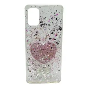 Capinha De Celular Para Samsung Galaxy A51  SM-A515  Com Suporte Glitter