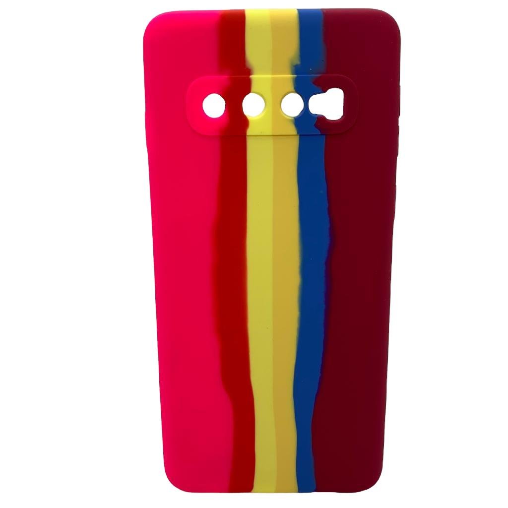 Capinha De Celular Para Samsung Galaxy S10 SM-G973F Case Candy Arco Íris
