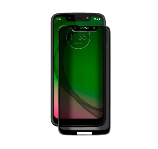 Película De Vidro 3D Privacidade Para Motorola Moto G7 Play