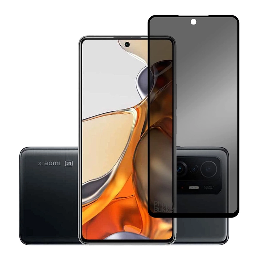 Película De Vidro 3D Privacidade Para Xiaomi Mi 11t / Mi 11t Pro
