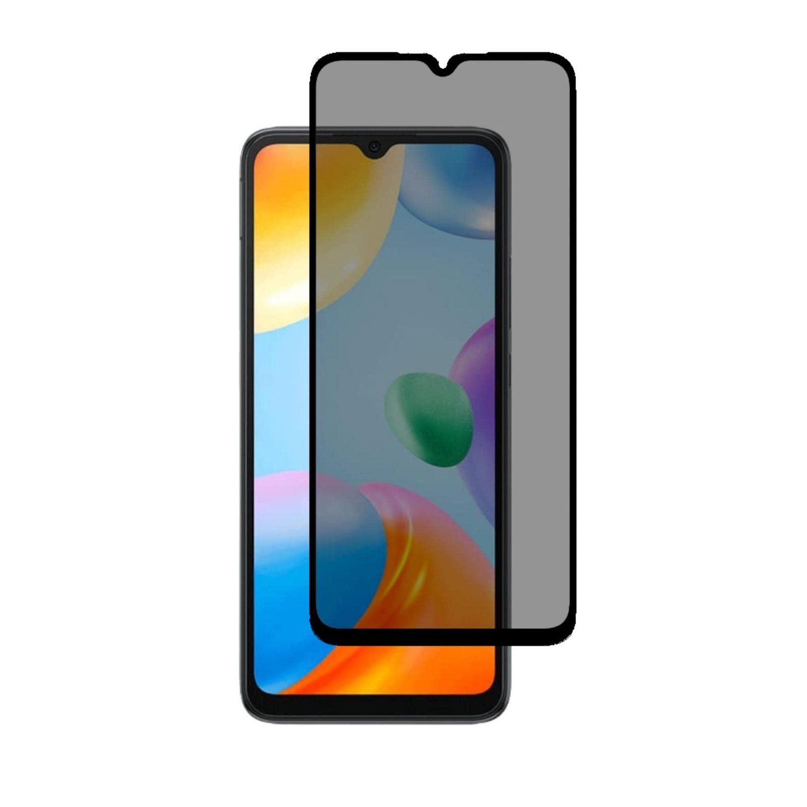 Película De Vidro 3D Privacidade Para Xiaomi Redmi 10c