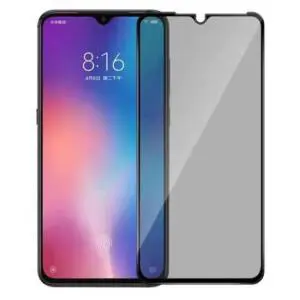 Película De Vidro 3D Privacidade Para Xiaomi Redmi Note 9s