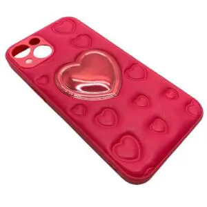 Capinha De Celular Para iPhone 13  Tela 6.1  Silicone Coração