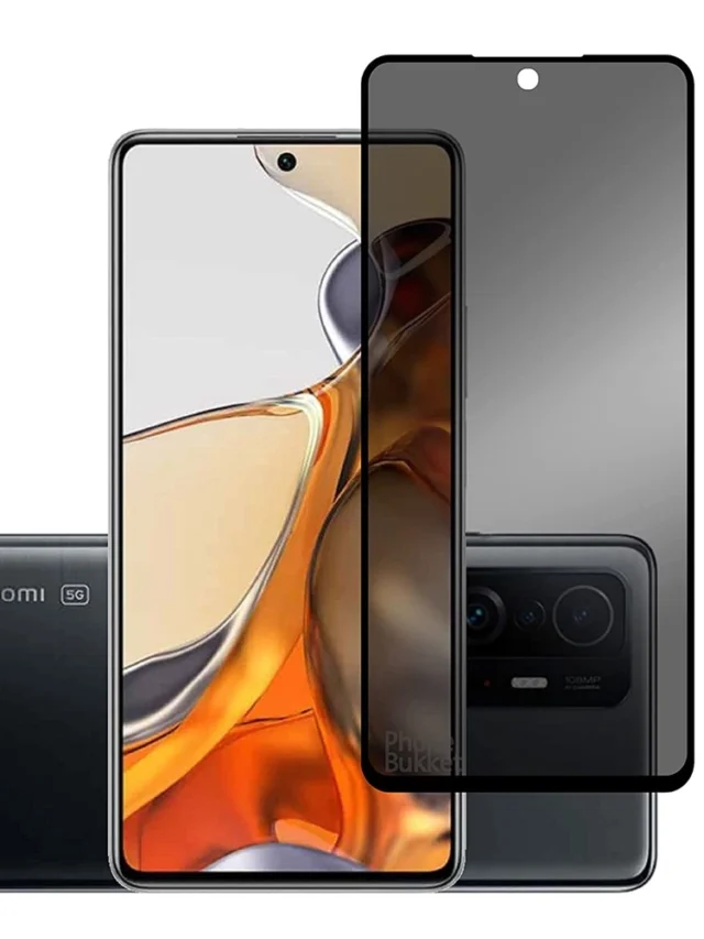 Película De Vidro 3D Privacidade Para Xiaomi Mi 11t / Mi 11t Pro