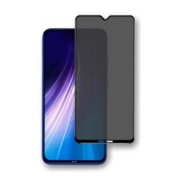 Película De Vidro 3D Privacidade Para Xiaomi Redmi Note 8