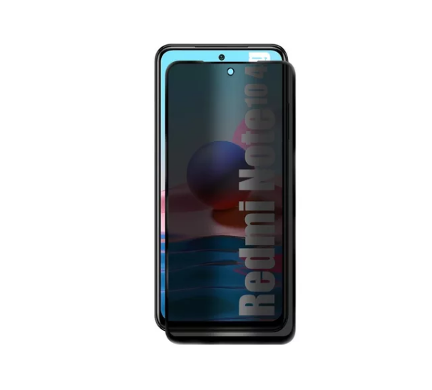 Película De Vidro 3D Privacidade Para Xiaomi Redmi Note 10