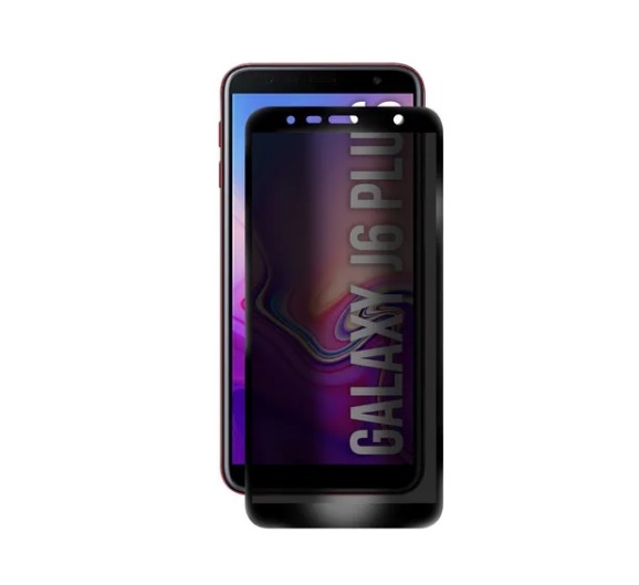 Película De Vidro 3D Privacidade Para Samsung Galaxy J6 Plus