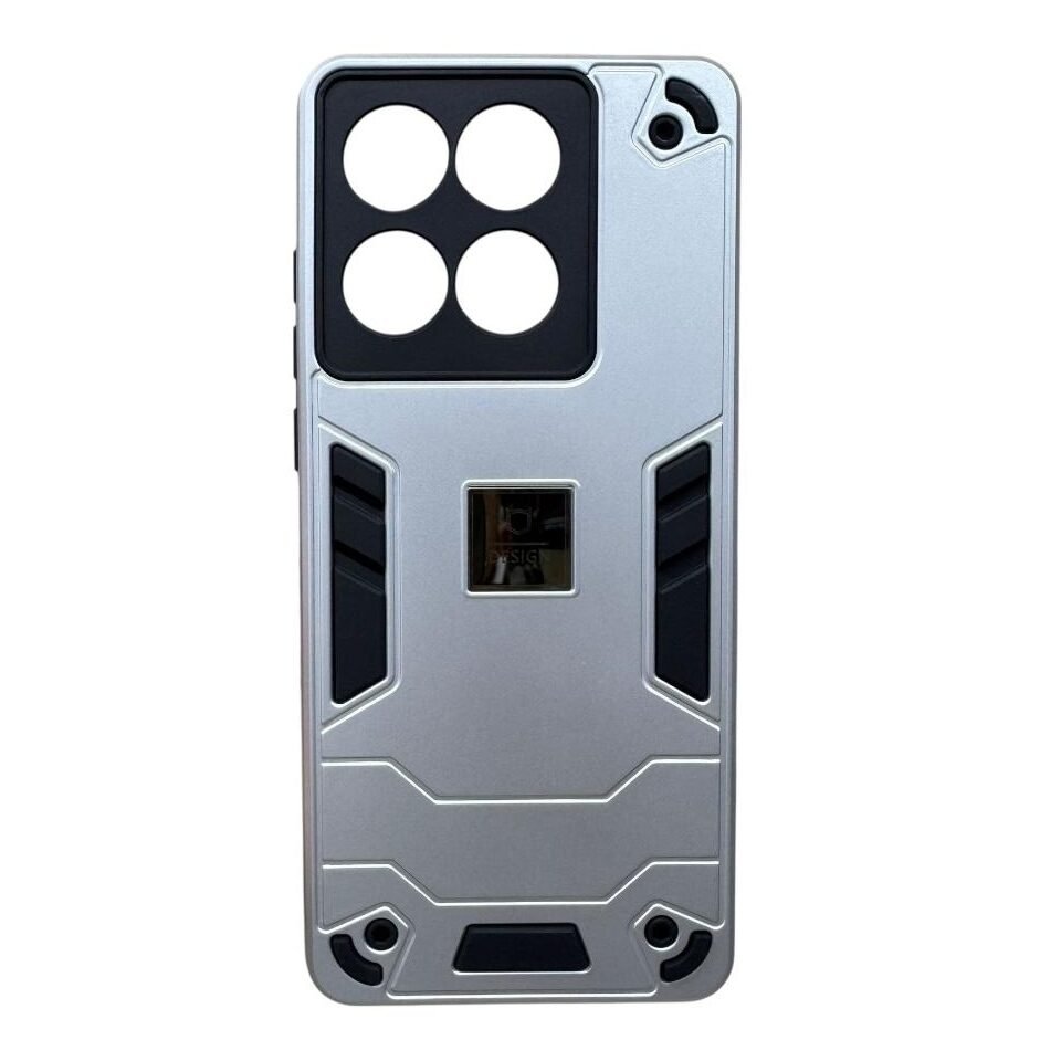 Capinha Armadura Moto Edge 60 prata