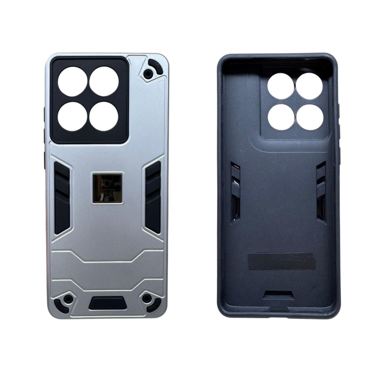 Capinha Armadura Moto Edge 60 Prateada